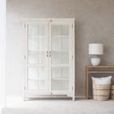 Vintage Tall Cabinet | Chalk