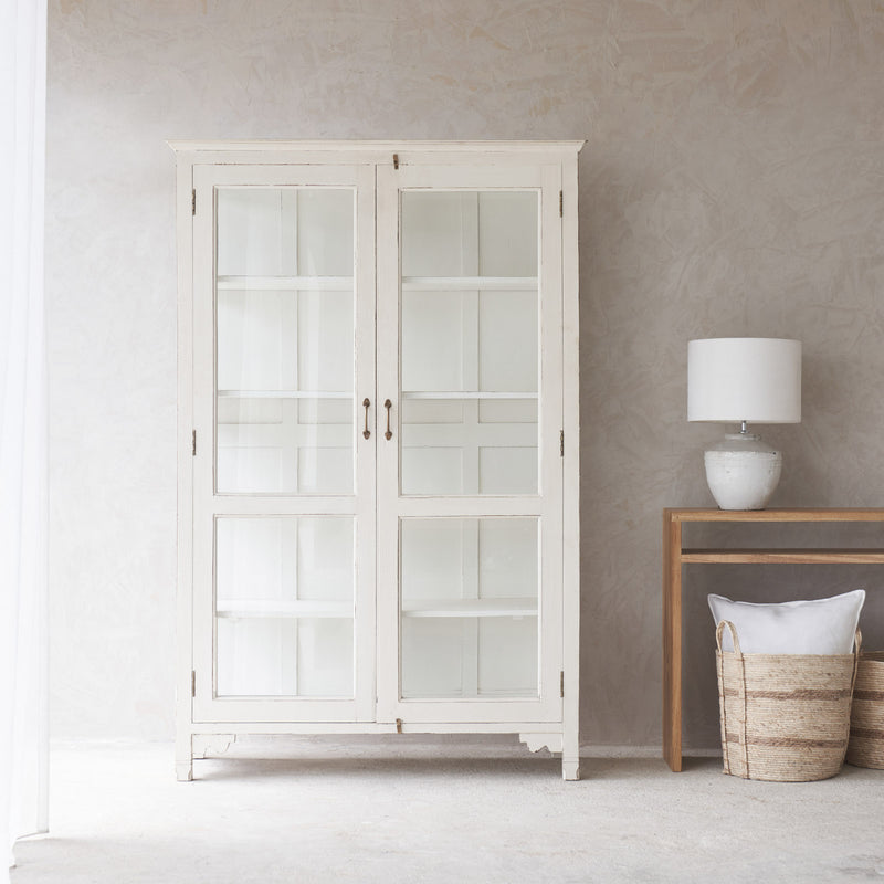 Vintage Tall Cabinet | Chalk