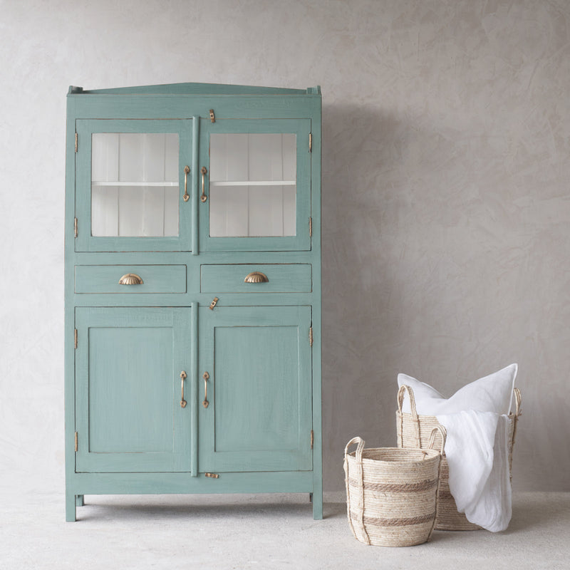 Vintage Tall Cabinet with 2 Drawers | Jade