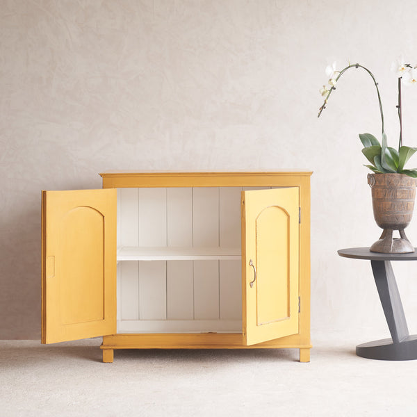 Vintage Small Cabinet | Mustard