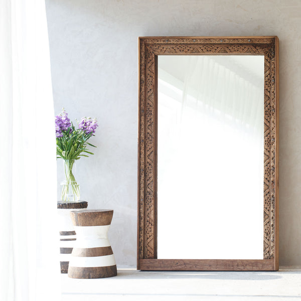 No. 16 | Vintage Carved Mirror - Natural