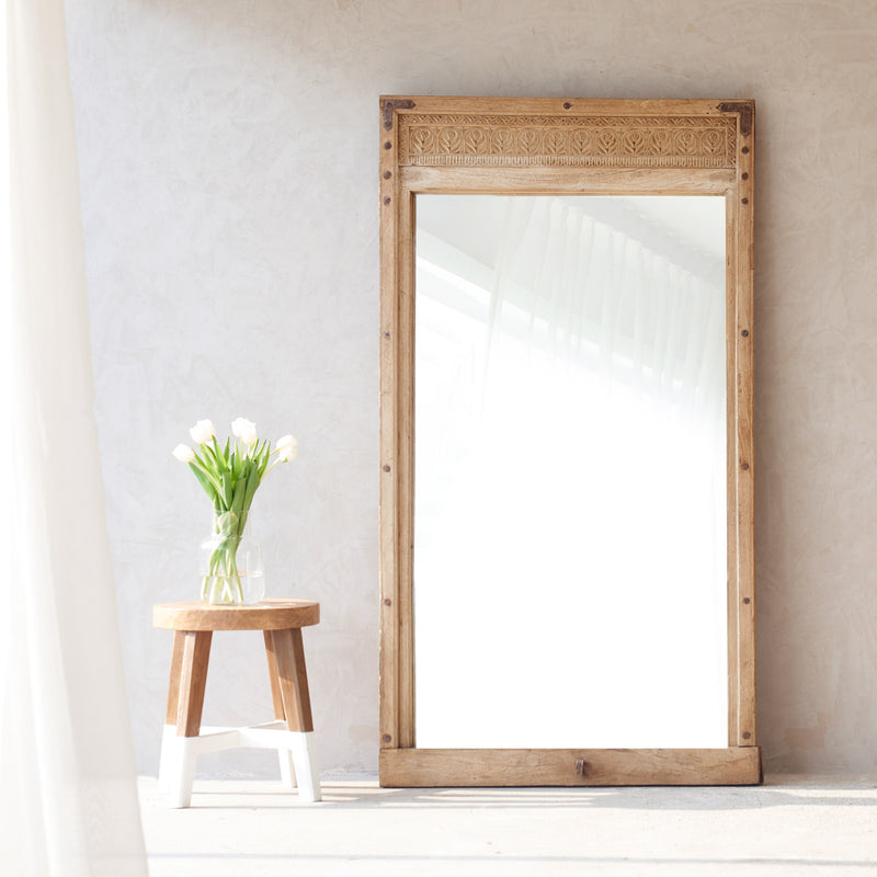 No. 17 | Vintage Carved Mirror - Natural