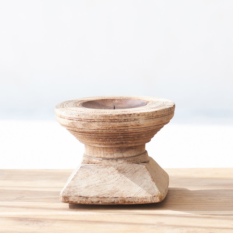 Vintage Bijoliya Candle Holder | Round