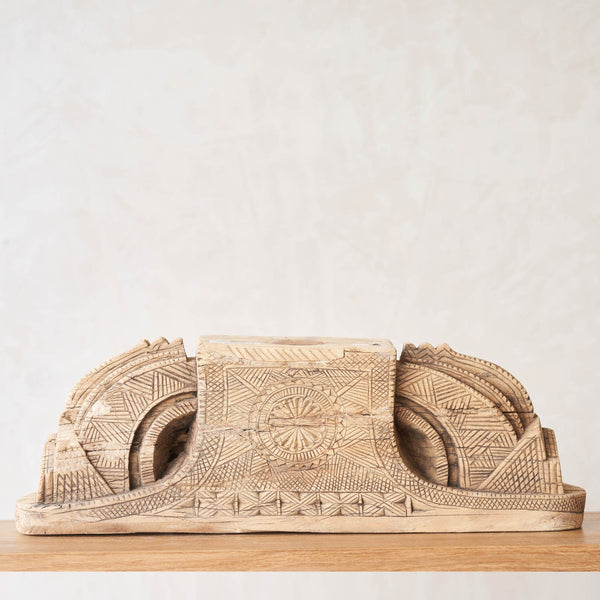 Vintage Carved Candle Stand