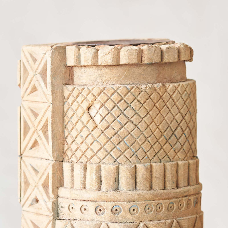 Vintage Carved Candle Holder