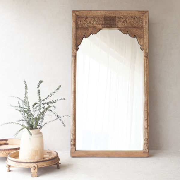 No. 23 | Vintage Carved Mirror - Natural
