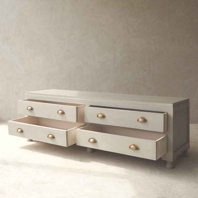 Vintage Sideboard with Drawers | Pewter