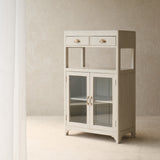 Vintage Medium Cabinet with Drawer | Fog