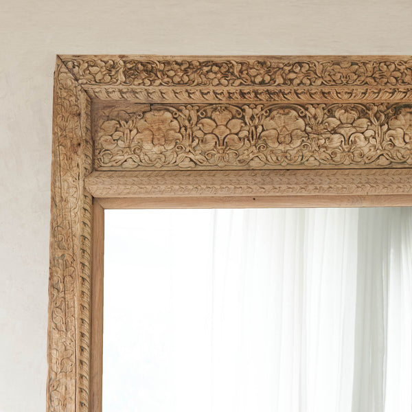 No. 24 | Vintage Carved Mirror - Natural