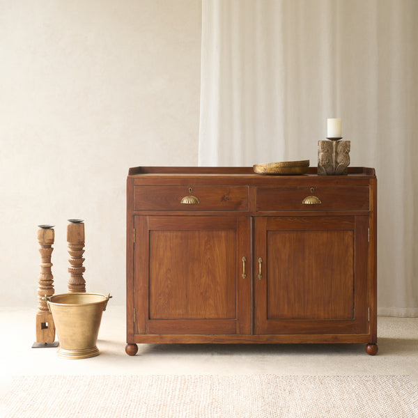 Vintage Teak Sideboard with Drawers | Natural