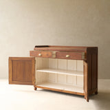 Vintage Teak Sideboard with Drawers | Natural