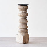 Wooden Candle Stand - Tall