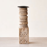 Wooden Candle Stand - Tall