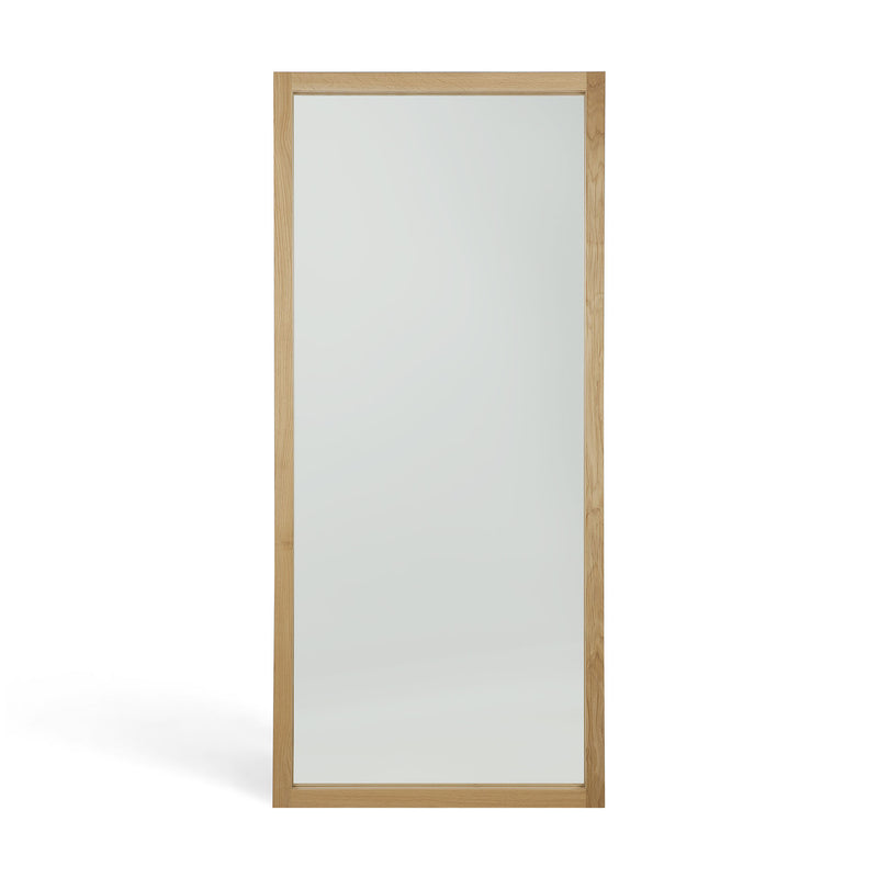 Light Frame Floor Mirror | Oak (200cm)
