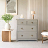 Vintage Chest of Drawers | Pewter