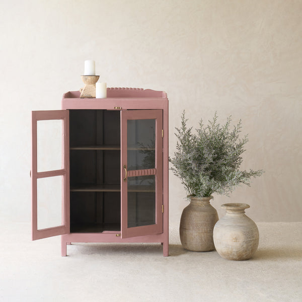 Vintage Small Cabinet | Dusty Pink