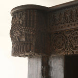 Vintage Carved Architectural Bookcase