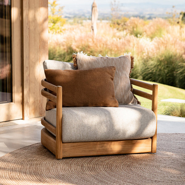 Caspian Outdoor Cushion | Tobacco (50 x 50cm)