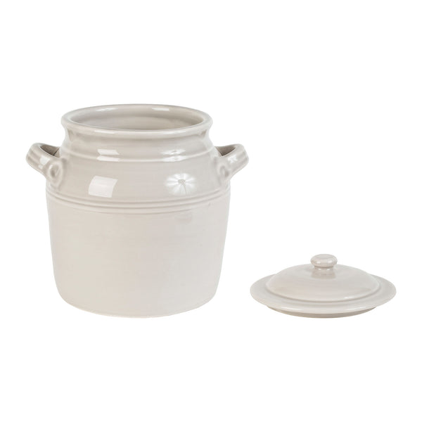 Dulci Pot with Lid | Pearl (23cm)