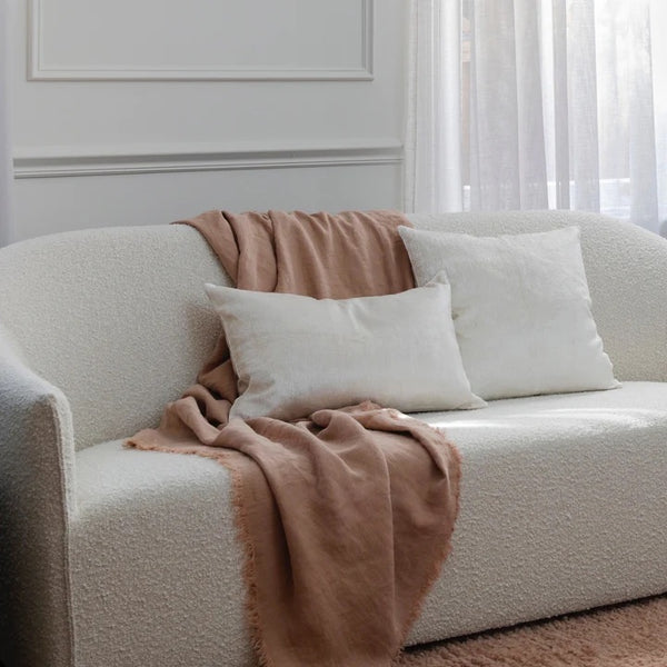 Freya Throw Linen | Fawn
