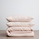 Linen Duvet Set | Blush (King Size)