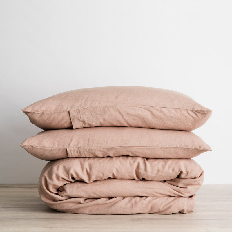 Linen Duvet Set | Fawn (King Size)