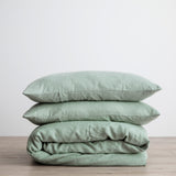 Linen Duvet Set | Sage (King Size)