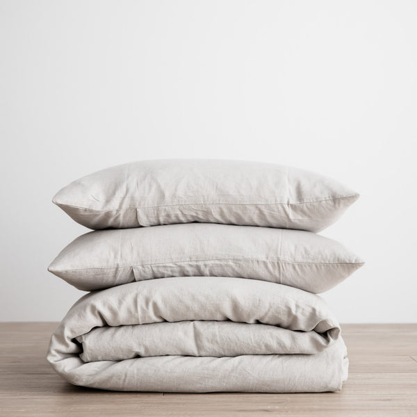 Linen Duvet Set | Smoke Grey (King Size)