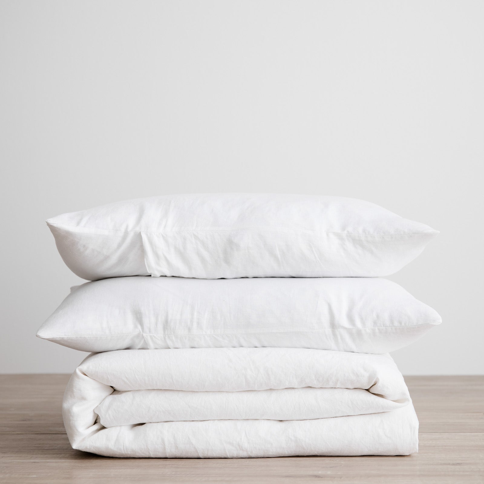 Linen Duvet Sheet Set | White - Singapore – Originals Furniture