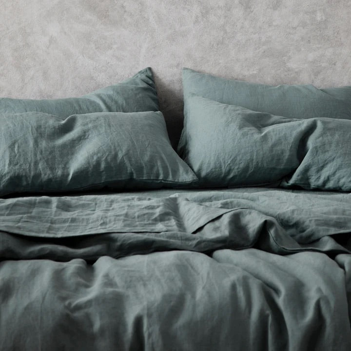 Linen Fitted Sheet Set | Bluestone