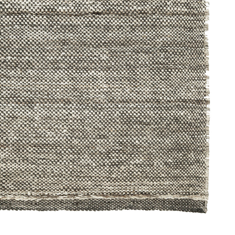 Checked Kilim Rug | Black (170 x 240cm)