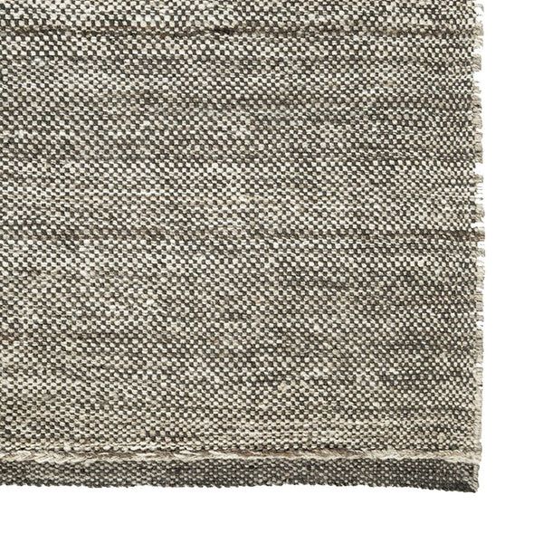 Checked Kilim Rug | Black (200 x 300cm)