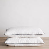 Pillowcase Set of 2 | White & Navy