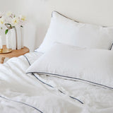 Pillowcase Set of 2 | White & Navy