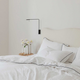 Pillowcase Set of 2 | White & Navy