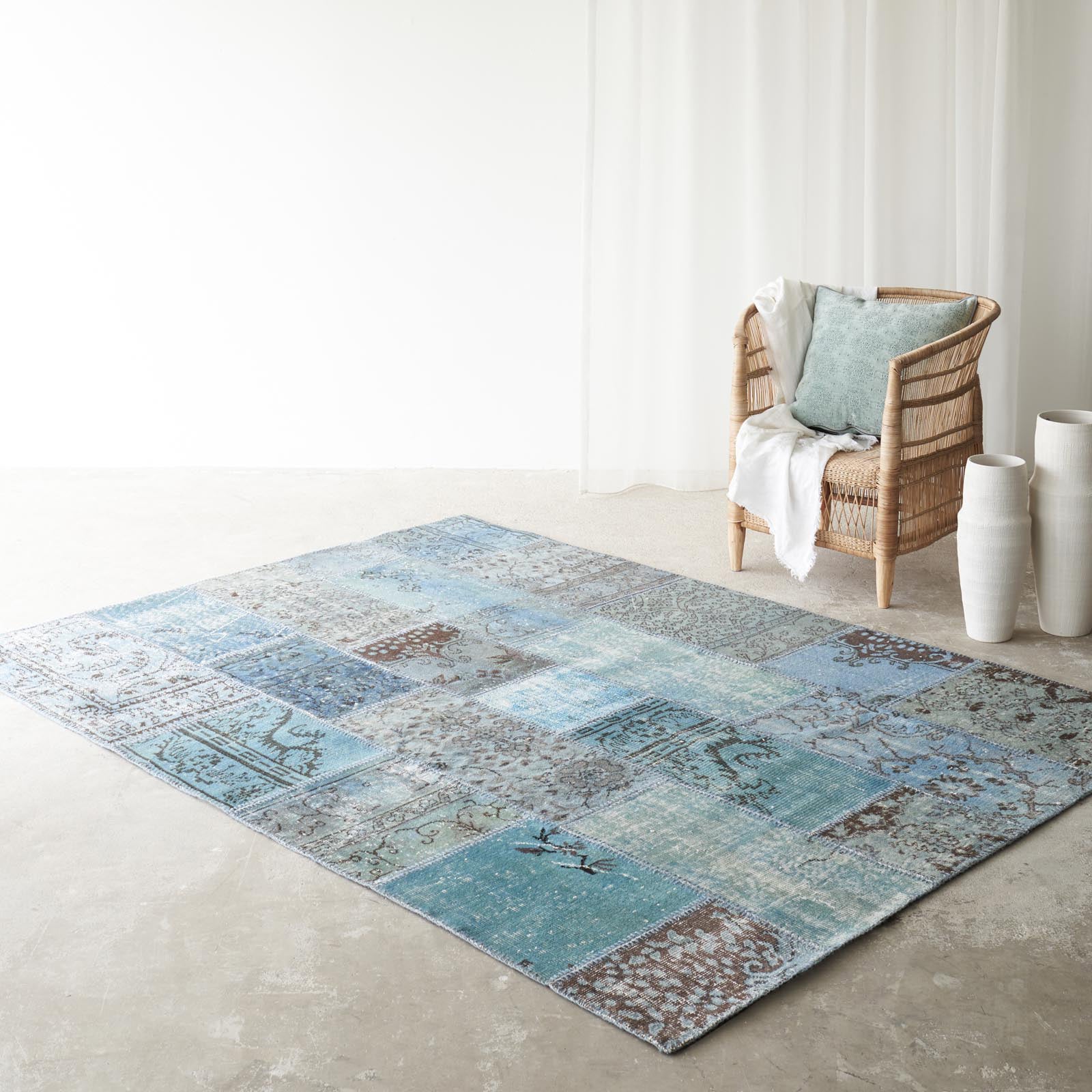 Patchwork Rug | Blue W173 x L241 cm – Originals Furniture