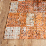 Patchwork Rug | Rustic Orange W143 x L276cm