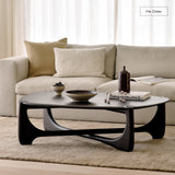 PI Pebble Coffee Table | Mahogany - Dark Brown (134cm)
