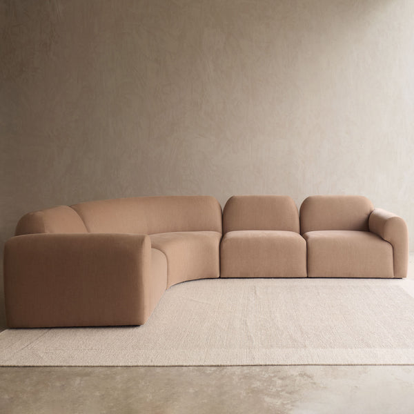 Bulky Corner Modular Sofa | Sepia (308cm)
