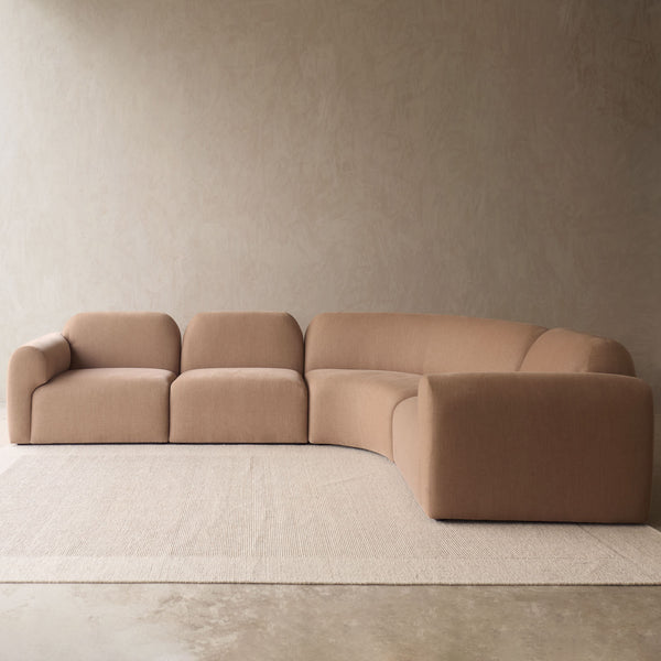 Bulky Corner Modular Sofa | Sepia (308cm)