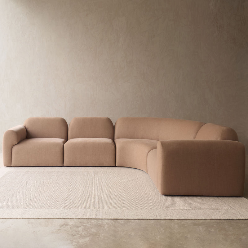 Bulky Corner Modular Sofa | Sepia (308cm)