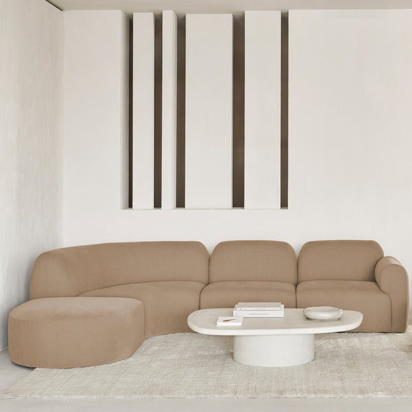 Bulky Modular Sofa | Sepia (308cm)