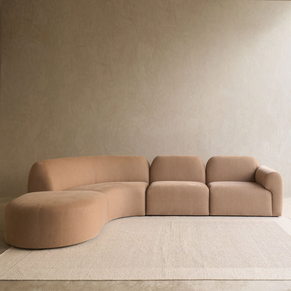 Bulky Modular Sofa | Sepia (308cm)