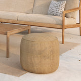 Donut Outdoor Pouf | Marsala Check (50cm)