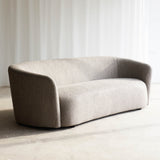 Ellipse Fabric Sofa | 3 Seater - Ash (217cm)