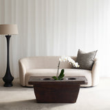 Ellipse Fabric Sofa | 3 Seater - Oatmeal (217cm)