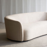 Ellipse Fabric Sofa | 3 Seater - Oatmeal (217cm)