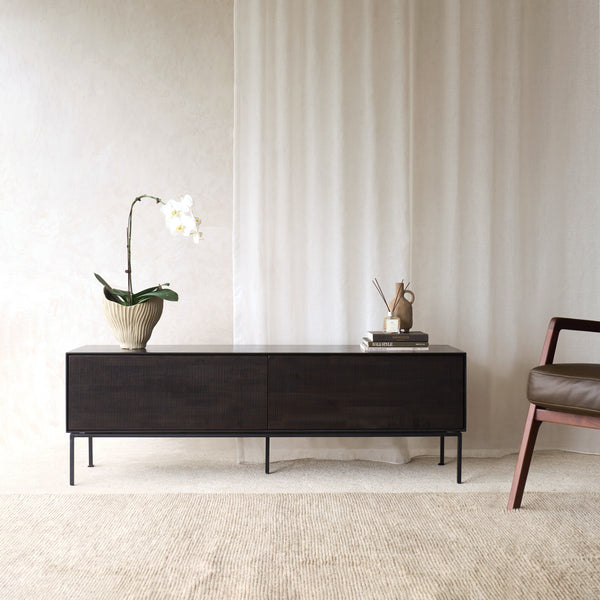 Grooves TV Console | Teak (162cm)