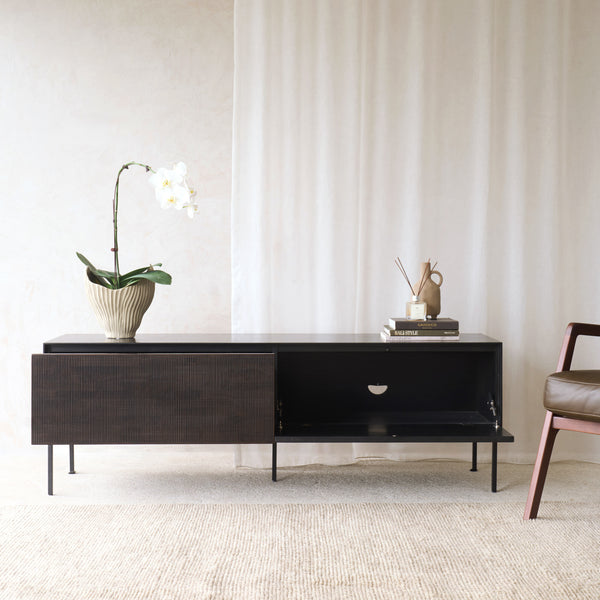 Grooves TV Console | Teak (162cm)