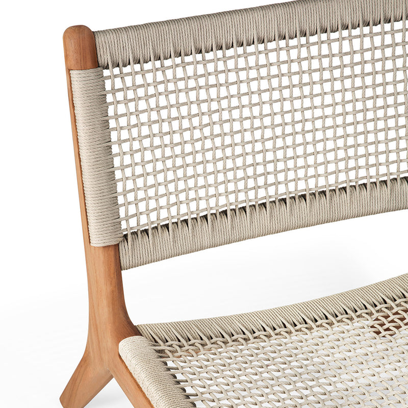 Jack Woven Outdoor Lounge Chair | Beige (63cm)